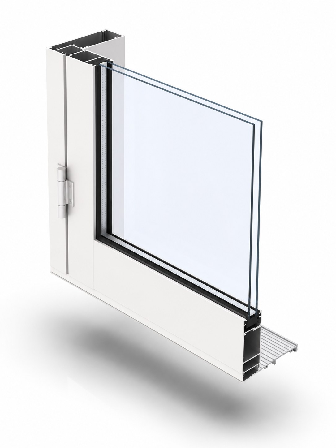 A-100 Impact Swing Door profile section