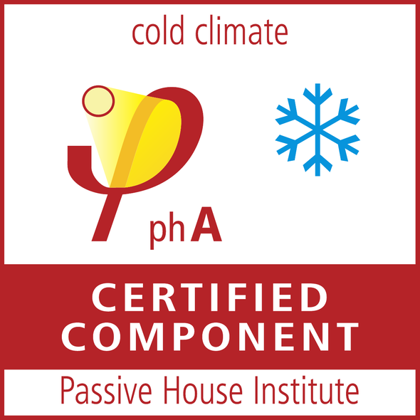 Passive House Institute Certified Component, phA, cold climate